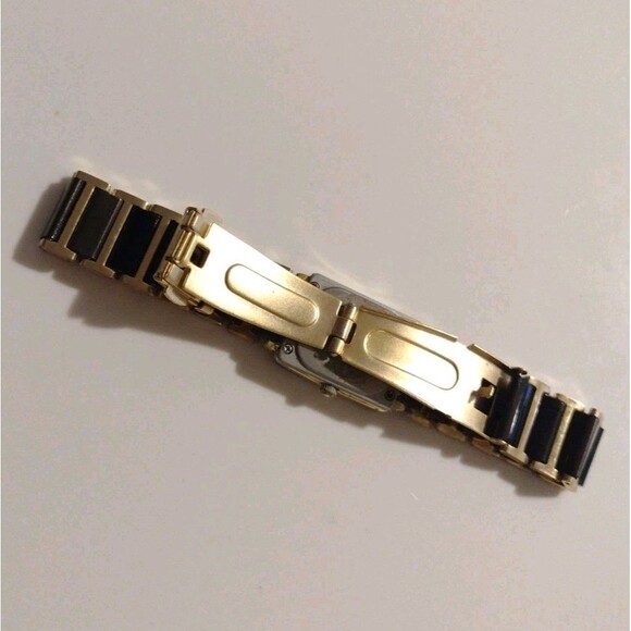 Rado Jubile 18mm Black Gold Womens Quartz Diamond Wristwatch Ceramic Bracelet main image 6